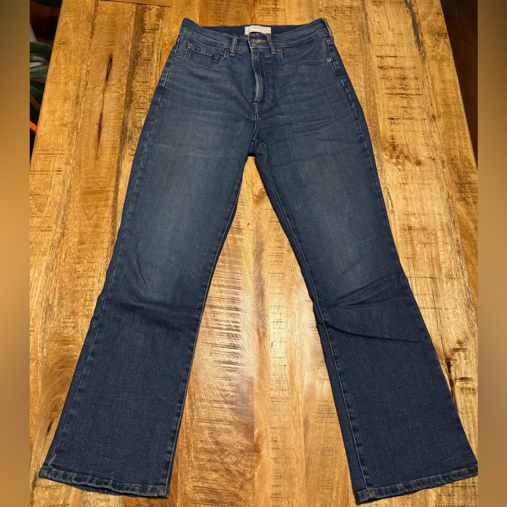 Everlane blue cropped flare jeans 27